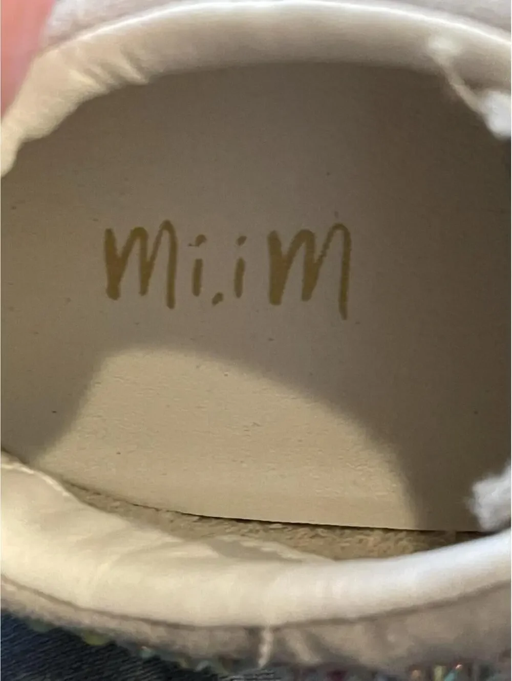 Mi.iM Miracle Miles Rhinestone Embellished Sneakers Women's Size 9 Multicolor